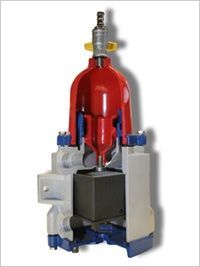 Schnittmodel eines Kraftstofffilters für LKW-Motoren Miguss - Schnittmodel eines Kraftstofffilters für LKW-Motoren